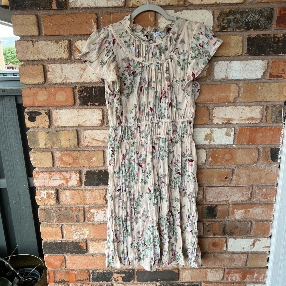 Anthropologie Current Air Floral Ruffled Dress - Picture 7 of 8
